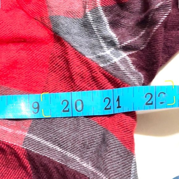 🦋LANE BRYANT Red Babydoll Flannel Top🦋 - Picture 9 of 12